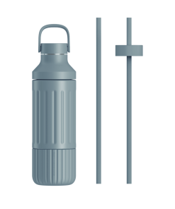 Beast Health™ Dual Cap Stainless Steel Hydration Bottle