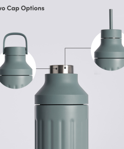 Beast Health™ Dual Cap Stainless Steel Hydration Bottle