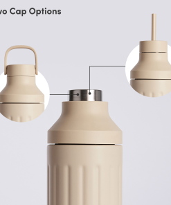 Beast Health™ Dual Cap Stainless Steel Hydration Bottle