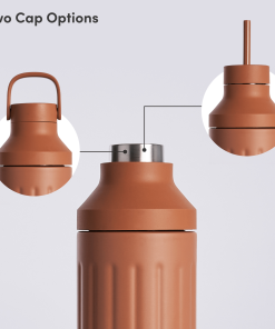 Beast Health™ Dual Cap Stainless Steel Hydration Bottle