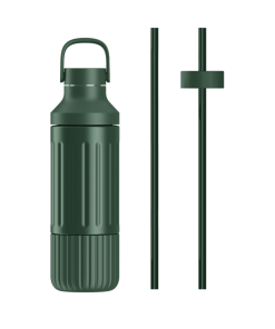 Beast Health™ Dual Cap Stainless Steel Hydration Bottle